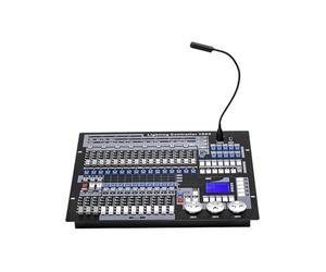 Controlador DMX, Consola 1024 con estuche de vuelo, controlador DJ, for luces cabeza móvil, serie PAR, equipo iluminación escenario para espectáculos de luces
