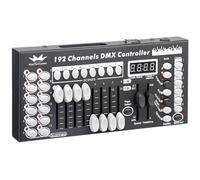 Controlador DMX, consola DMX, consola DMX512 de 192 canales, panel de control para editar el programa de iluminación de escenario (negro)