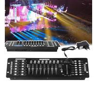 Controlador DMX, Controlador De Iluminación De Escenario 512, 192 Canales, Protección Antifugas, Disipación De Calor Eficaz, Velocidad/tiempo Ajustables, Para DJ, Espectáculos Y Fiestas.,A