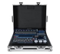 Controlador DMX, Controlador DMX 1024 for DJ, consola DMX 512, color negro, controlador de iluminación de escenario grande for conciertos en, karaokes y clubes de DJ.(Console and Case)