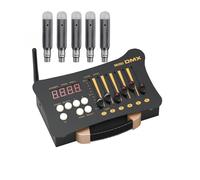 Controlador DMX, Controlador DMX for luces de discoteca, 1 unidad, controlador DMX512 + receptor de carga, combinación de luces de escenario for DJ y fiestas.(1 and 5)
