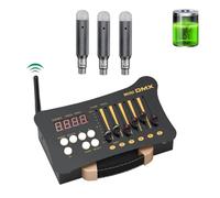 Controlador DMX, Controlador DMX for luces de discoteca, 1 unidad, controlador DMX512 + receptor de carga, combinación de luces de escenario for DJ y fiestas.(1 and 3)