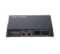Controlador DMX, Controlador LED decodificador DMX 512 de 4 canales x 8 A, controlador, cinta RGBW, 12 V-24 V CC para espectáculos de luces