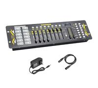 Controlador Dmx de 192 canales para luces DJ, controladores DMX con cables XLR Dmx 512, controlador de iluminación Dmx512, tablero de control Dmx para luces de escenario, consola Dmx