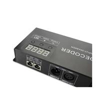 Controlador DMX, Decodificador digital RGB DMX512 de 24 canales, controlador 5-24 V for iluminación estación maestra ingeniería escenario for tiras LED para espectáculos de luces(24CH(4CH 6) 3A RGBW)
