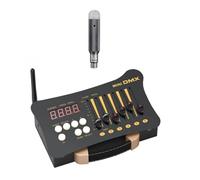 Controlador DMX portátil para luces Controlador DMX for luces de discoteca, 1 unidad, controlador DMX512 + receptor de carga, combinación de luces de escenario for DJ y fiestas.(1 and 1)