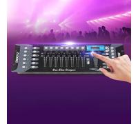 Controlador DMX192, regulador de iluminación, equipado con una pantalla digital, el control es más intuitivo. Equipo de actuación en escenario de tamaño pequeño y mediano, DJ/KTV/Fiesta, 20 m