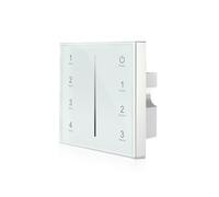 Controlador DMX512 de alto voltaje 85-265 V, temperatura de color RGBW, atenuación de color RGB + CCT, panel de control remoto de 4 zonas(T11 1 monochrome vertical stripe panel white)