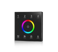 Controlador DMX512 de alto voltaje 85-265 V, temperatura de color RGBW, atenuación de color RGB + CCT, panel de control remoto de 4 zonas(T13 1 RGB vertical stripe panel white)