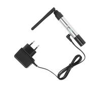 Controlador DMX512 inalámbrico DMX512, transmisor 2,4 G ISM 126 canales, receptor receptor emisor controlador con 7 receptores inalámbricos, 8 adaptadores de alimentación para iluminación LED de