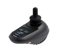 Controlador eléctrico para silla de ruedas de 24 V, CC 24 V, 5 velocidades ajustables, controlador de joystick ML2P+ cable adaptador, con indicador de sonido y freno de estacionamiento de rampas