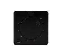 Controlador electrónico de temperatura ambiente de 230 V con pantalla LED, control preciso de +5 a +40 °C ± 0,5 K, termostato de montaje empotrado para sistemas de calefacción por suelo radiante