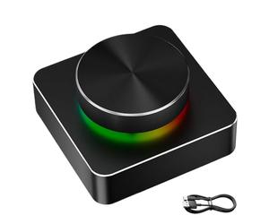 Controlador Externo De Volumen Para PC Retroiluminación RGB 7 Modos Luz Con | Control Volumen Audio Inalámbrico Para PC RetroiluminaciónBotónAccesoriosCineEnCasaEnVivoNegociosJuegoMúsicaM