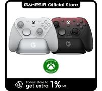 Controlador GameSir G7 Pro para Xbox Series X | S, Xbox One X | S, Steam, PC, Teléfono Android - Efecto Hall, Base de Carga, Giroscopio Metallic Silver