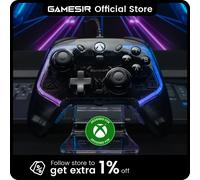 TEMU GameSir Kaleid Flux Mando con Cable Mejorado para Xbox, Iluminación RGB y Joystick de Hall, Compatible con Xbox |S, Xbox One, /11 PC - Licencia Oficial