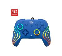 Controlador Gaming con cable RGB - TURTLE BEACH - Afterglow Wave para Nintendo Switch 2 - Azul