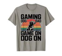 Controlador Gaming Dog Dad Game On Dog On Gamer Camiseta