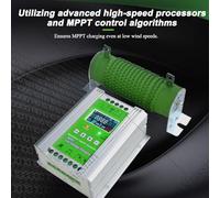 Controlador Híbrido Eólico Solar,Mppt,12v/24v/48v Arreglos De Identificación Automática,Con Pantalla Lcd,Para Conjuntos Off-Grid,Con Descargador,Para Turbina Y Panel Solar 12V24V48V-W600+S800W