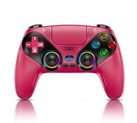 Controlador inalámbrico LED para PS5, compatible con PS5 Pro/Slim/PC, con Multi Touch Pad/Turbo/conector de audio de 3.5 mm/vibración dual