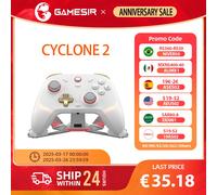 Controlador inalámbrico Original Gamesir Cyclone 2 con controlador de efecto Hall para PC Steam Switch ios Andrioid base opcional white set