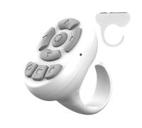 Controlador inalámbrico para teléfono, anillo remoto para pantalla táctil, cambiador de página compacto, herramienta portátil conveniente para presentaciones de diapositivas, cambio de música, captura