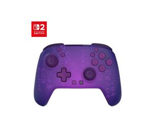 Controlador inalámbrico RGB - Nintendo Switch 2 - Revancha Fortnite Kevin el Cubo - Inalámbrico - Violeta - Compatible con Switch, Switch Lite