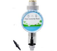 Controlador inteligente de riego WiFi, temporizador automático de riego de jardín con sistema de goteo inalámbrico para plantas, válvula de aspersor para exteriores IP68 impermeable, control remoto