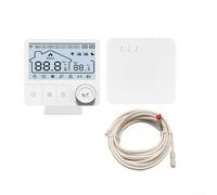 Controlador inteligente de temperatura de caldera de pared WiFi para Tuya, termostato de calefacción inalámbrico con control remoto de aplicación, panel ABS compacto para sistema de caldera de gas