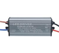 Controlador LED 1-3W 4-7W 8-12W 12-18W 18-25W 25-36W Adaptador CA 85V-265V 250mA Impermeable IP65 Fuente de alimentación for panel de luz(12-18W DC36-63V)