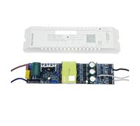 Controlador LED de aplicación 2.4G, 600 mA-3000 mA, Salida 24 V, Voltaje Constante, Pines, Tira paralela Bicolor, Fuente alimentación, 110 V-220, GM-LXTM-F(Dc22-30v-1500ma,AC180-265V-WITH Remote)