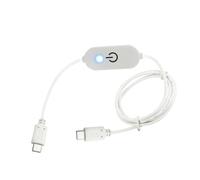 Controlador LED de atenuación - Control táctil USB tipo C, atenuador de luz de tira LED ABS con indicador, brillo ajustable, ideal para escritorio, cocina, sala de estar, estantería, escalera, tocador