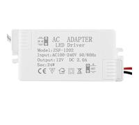 Controlador LED de iluminación de CA 100-240 V a CC 12 V, 6 W, 12 W, 18 W, 24 W, 36 W, 48 W y 60 W for tiras, adaptador de fuente de alimentación for mejoras del hogar.(DC12V 2A 24W)