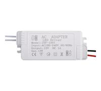 Controlador LED de iluminación de CA 100-240 V a CC 12 V, 6 W, 12 W, 18 W, 24 W, 36 W, 48 W y 60 W for tiras, adaptador de fuente de alimentación for mejoras del hogar.(DC12V 1A 12W)
