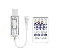 Controlador LED de música SPI U5V/DC12-24V 24/28 teclas control máximo 2048 píxeles(28Keys USB5V)
