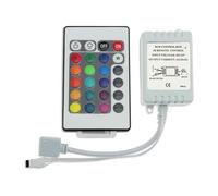 Controlador LED de tira de luz colorida mini controlador de tira de luz RGB con control remoto de 24 teclas y 44 teclas DC12V(Mini24keys)