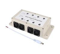 Controlador LED DMX DMX512, Amplificador de señal, Distribuidor Divisor de plástico for Equipos domésticos, 1 Unidad, 12-24 V CC, 8 Canales de Salida