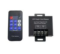 Controlador LED inalámbrico con atenuador de un solo color y control remoto de 11 teclas para ajustar