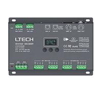 Controlador LED LT-912-OLED DMX/PWM de 12 canales - 12 x 4 A: control versátil para efectos de iluminación precisos y opciones de diseño de iluminación creativa