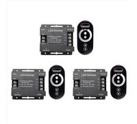 Controlador LED monocromático de 3 x 18 A, 12 V y 24 V, con control remoto táctil inalámbrico para barra de luz de un solo color.