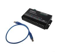 Controlador Led Programable 12 Canales Dc5-24v 5a Salida Para Rgb Y Monocromo Luces Cascada Soporte Programación Usb Negro