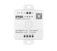 Controlador LED RGB direccionable Dc5v-24v con control de aplicación de sincronización de música, efectos de sombra personalizados, 146 modos dinámicos, 16 millones de colores estáticos, grupo para