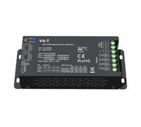 Controlador LED síncrono de 4 canales DMX512 con atenuación PWM, modo maestro-esclavo, modo dinámico 10 RGB, 12-48 V(4 CH LED Controller)