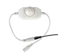 Controlador LED SUPERNIGHT LED Dimmer 12v con 2 pines Conexión Cable Conector a DC Female Eegulable Brillo Controlador para blanco cálido/frío blanco/azul/rojo/verde 5050 3528 SMD LED Strip Tiras Luz