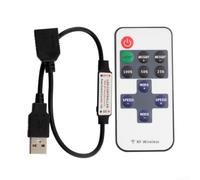 Controlador LED USB RF Inalámbrico 11 Teclas Dimmer | 11 botones táctiles, para ajuste de para suave, modos de iluminación variables, plástico , uso diario