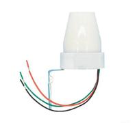 Controlador Luces Exterior 10A Plástico Ahorro Controlador Luces | Activación dusk to dawn, 10A para carga para máxima, voltaje 110-240V, plástico ABS, ahorro energético