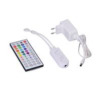 Controlador + mando + transformador para tira de led rgb 31933