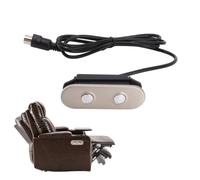 Controlador manual para silla elevadora, interruptor reclinable eléctrico de 2 botones y 5 pines, controlador reclinable eléctrico 5A, reemplazo remoto para silla elevadora de