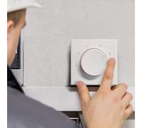 Controlador mecánico de temperatura, termostato de voltaje de línea ajustable, con indicador LED, para una gestión precisa de la calefacción (calefacción eléctrica)