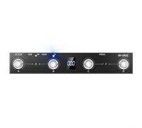 Controlador midi - Controlador inalámbrico recargable de 4 botones portátil pedal para pedal MIDI con carga rápida (negro)