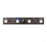 Controlador midi - Controlador inalámbrico recargable de 4 botones portátil pedal para pedal MIDI con carga rápida (marrón)